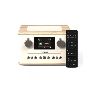 Pure Ηχοσύστημα 1.0 CLASSIC C-D4 Mini με CD Player και Bluetooth Cotton White/Oak